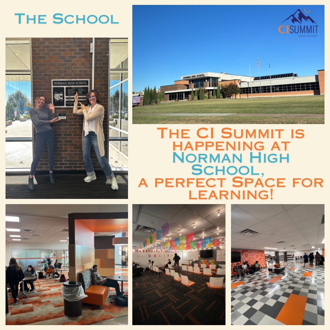 the CI summit is happening at Normal High School, a perfect space for learning!